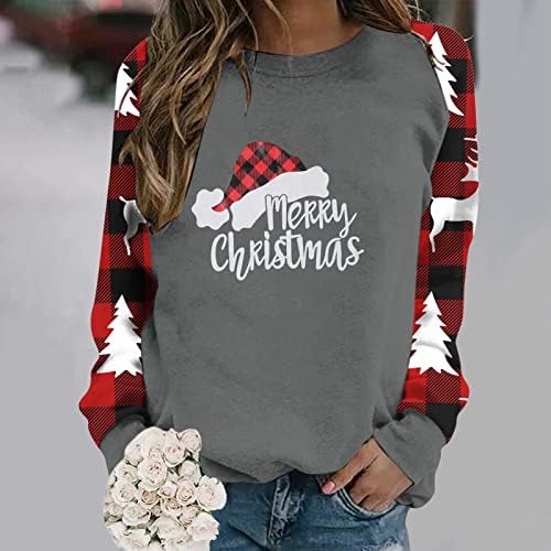 Zimska odjeća za žene O-izrez vesele božićne košulje Ukupna mekana uniforma Ženska košulja od runa