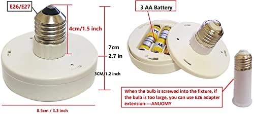 1 pakovanje sijalica na baterije za lampe sa daljinskim upravljačem, zamjenska AA sijalica na baterije, LED Pak svjetla na baterije