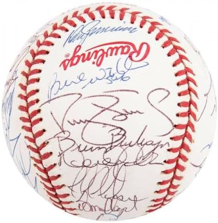 1996. Yankees tim potpisao je bejzbol svjetske serije Derek Jeter Mariano Rivera JSA - autogramirani bejzbol