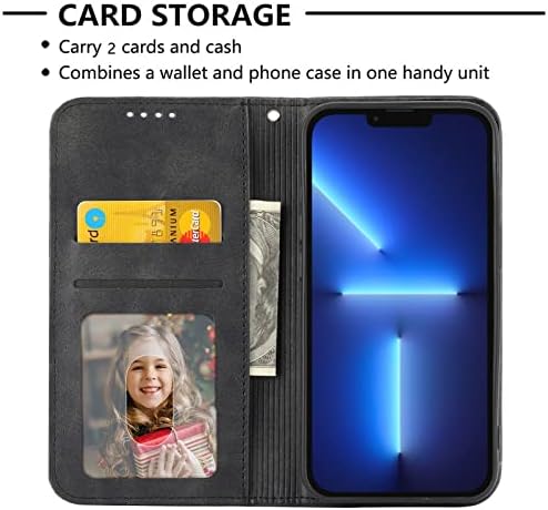 Poklopac preklopne futrole za mobilni telefon kompatibilan sa futrolom za novčanik Samsung Galaxy S23 Ultra sa držačem kreditne kartice,zaštitni