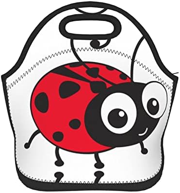 Ženska Muška izolovana torba za ručak Cartoon Ladybug Lunch Box nepropusna hladnjača za ručak za školski rad ured piknik plaža meka