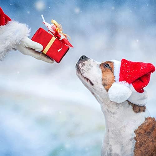 Wooacme 2 Pack Božić Bandana za pse, klasični plaćeni božićni pas Bandana Santa's Favorite Pet Bandana za male srednje velike pse