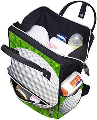 Guerotkr putnički ruksak, torbe za pelene, ruksak pelena, zelena trava Golf Ball