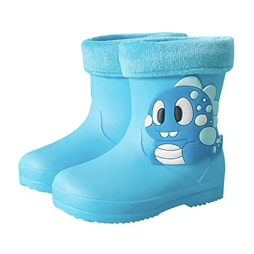 Klasična djeca Rainboots PVC guma sa flisom dječije cipele za vodu čizme za kišu djeca beba Cartoon Baby