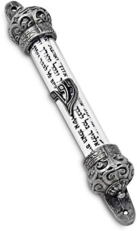 Peer Hadam 3 Pack - Crown Cover Mezuzah & Scroll Jevrejska stakla za vrata Mezuza iz Jerusalema