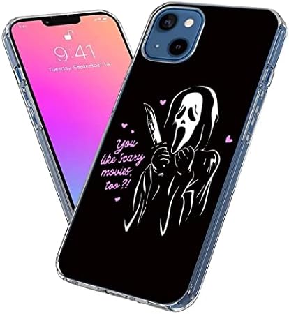 AlphasScs Telefonska futrola Kompatibilna sa iPhone 11 Ghost horor lica vrištite da vam se sviđa zastrašujuće silikonski čisti čisti čisti zaštitni poklopac telefona