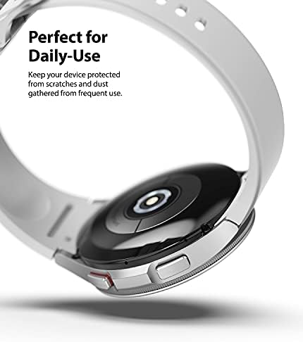 Ringke Bezel Styling Kompatibilan je sa Samsung Galaxy Watch 4 Classic 46mm Ljepljivi okvir Prsten za prsten protiv ogrebotine [nehrđajući