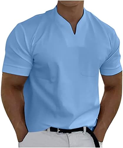 The Workout Majice za muškarca, čovjekov 2023 ljetni obični košulje kratki rukav V Vreći za odrasle Mekani mišići TEE Redovne vrhove