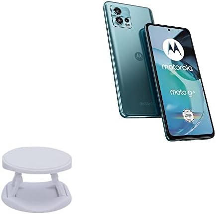 Boxwave telefon prihvatio kompatibilan sa Motorolom Moto G72 - Snapgrip držač s ceradom, nazad Enhancer Tilt postolje za Motorola Moto G72 - Zimska bijela