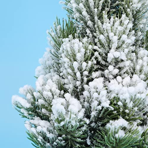 Prettyzoom umjetno stablo sa snijegom Realistic Tree Twere Holiday Table Centerpieces ukrasi ukrasi