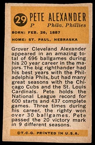 1963. Bazooka 29 GLD Grover Alexander Phillies Fillies Dobar Phillies