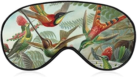 Hummingbird uzorak smiješno spavanje maska ​​za oči meko zalebota za oči s podesivim noćnim sjenilom za muškarce za muškarce