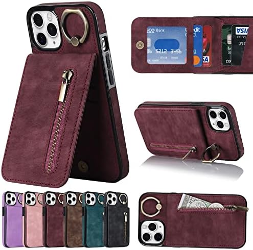Mobilni telefoni Flip Case Wallet Case za iPhone 11 Pro, Ultra tanka PU kožna torbica zadnji novčanik poklopac postolja sa držačima