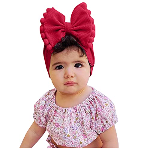 Baby Girls luk za glavu trake za glavu Baby Girls 1pc 3D rastezljiva Lopta Bowknot šešir čvrsta dodatna oprema za njegu beba