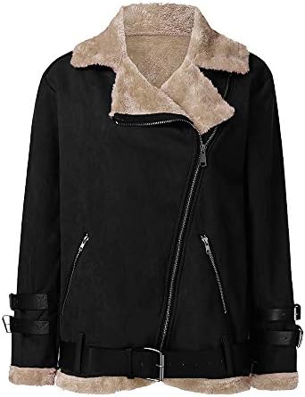 Ženska plišana jakna zima labavi fit s-5xl trendi casual rever s džepovima s dugim rukavima u ulici