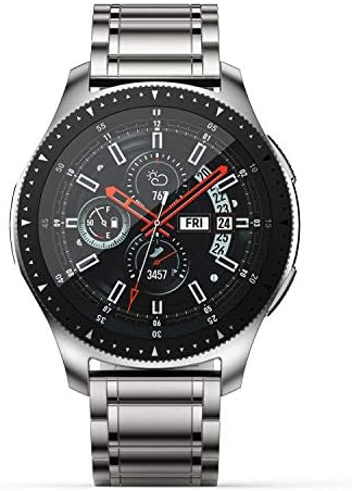 Baihui 22mm Watch Bands kompatibilni sa Galaxy Watch 3 45mm opseg / Galaxy Watch 46mm / Gear S3 Frontier / Classic, 22mm TITANIUM