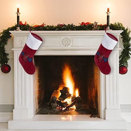 CTHULHU Božićne čarape sa plišanim kaminom visi za Xmas Tree Decor Decor