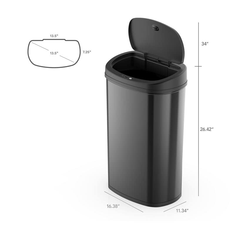 Xbwei kuhinjska kanta za smeće sa senzorom pokreta kante za smeće od nerđajućeg čelika