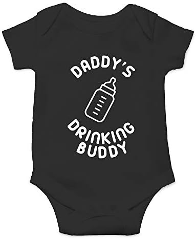 Crazy Bros Tee's Daddy's drinking Buddy Funny slatka novost za dojenčad Jednodijelni bebi bodi