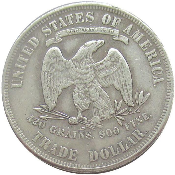 U.S. $ 1 uzimati cvijet 1884. srebrne replika prigodni koval