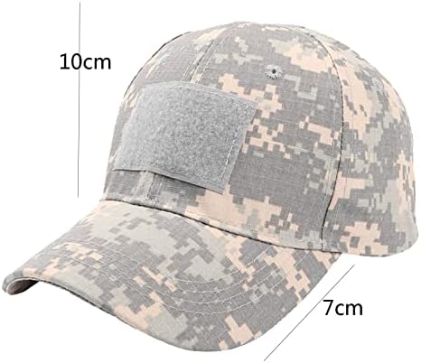 Unisex klasična pamučna bejzbol kapa niskog profila vezena kamuflažna meka Nekonstruirana veličina šešira za velike