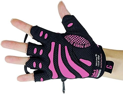 Ženske rukavice za teretanu Mimi zaštitite ruke & amp; poboljšajte prianjanje ružičaste & amp; crne rukavice za dizanje tegova lako