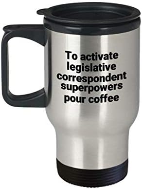Zakonodavna dopisnička putovanja Smiješna sarkastična nehrđajućeg čelika Novost superpower ideja za poklon za kafu