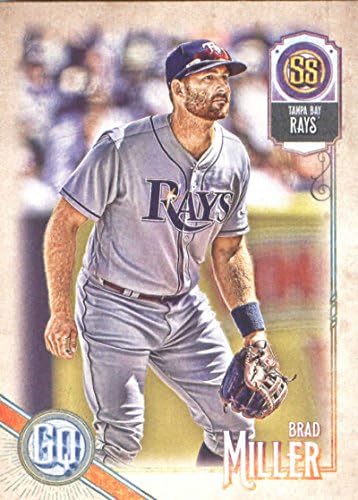 2018 topps Gypsy Queen 44 Brad Miller Tampa Bay Rays Baseball Card - Gotbasebalcards