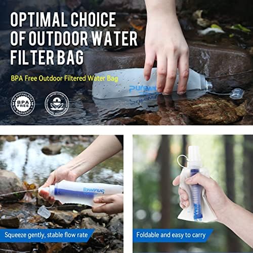 Kontejner za filtriranje boce za vodu BPA Besplatno Vanjska filtrirana vodena torba za sportski kampovanje i planinarenje