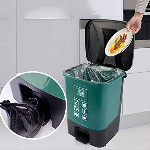 WXXGY kante za reciklažu otpada pedala tipa kante za smeće sa poklopcem za domaćinstvo vanjska kutija za sortiranje smeća organizacija