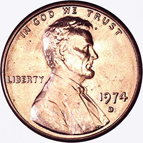 1974 D Lincoln Memorijalni cent 1c sjajan necrtuliran