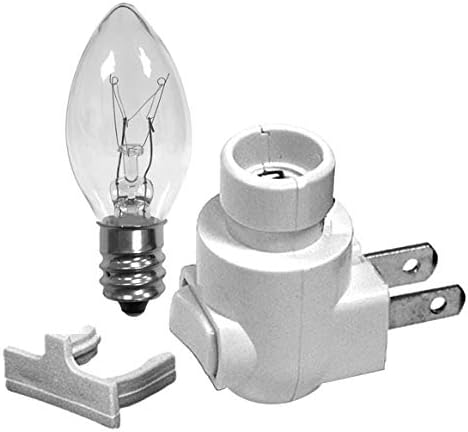 National Artcraft White Night Light Kit uključuje prozirnu sijalicu od 4W i odgovarajuću kopču za montiranje sjenila za kreiranje