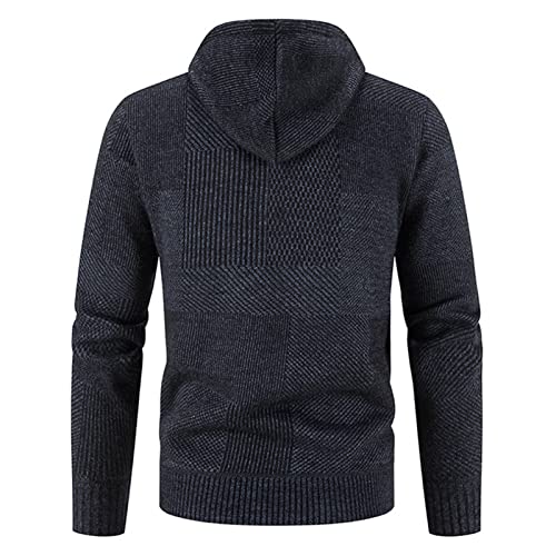 Muška Casual Slim Fit Hoodie jakna sa patentnim zatvaračem dugi rukavi kaputi sa kapuljačom pleteni kardigan džemper sa džepom