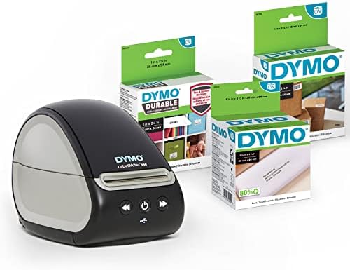 DYMO LabelWriter 550 paket štampača etiketa, proizvođač etiketa sa direktnim termičkim štampanjem, automatsko prepoznavanje etiketa,