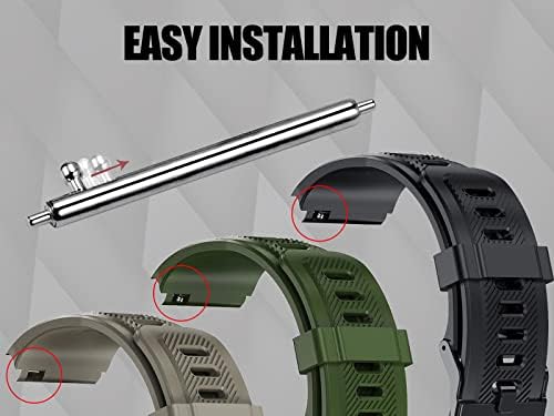 Eigiis 22mm Watch Band Smart Watch za muškarce Odvojivi kaiš za sat za ručni zglob