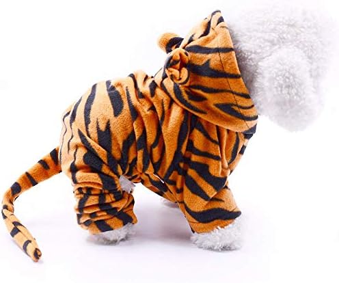Jalin Pet Tiger kostim slatka i smiješna odjeća za pse i mačke Halloween Outfit dukseve za šteps i mačiće