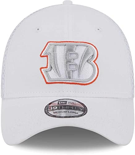 Nova muški bijeli Cincinnati Bengals Neo 39Thy Flex Hat