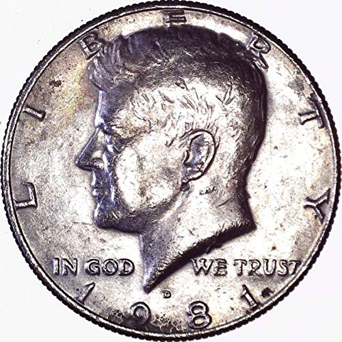 1981 D Kennedy Polu Dollar 50c Veoma dobro