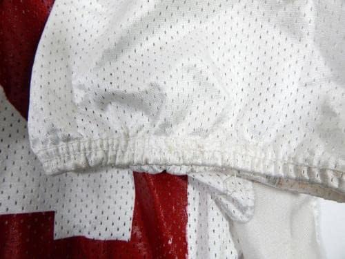 2010 San Francisco 49ers Ricky Jean-Francois 95 Igra izdana bijela praksa - nepotpisana NFL igra rabljeni dresovi