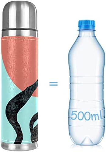 Koža od nehrđajućeg čelika vakuum izolirana šalica morske alge Termos boca za vodu za vruću i hladnu piću Djeca za odrasle 16 oz