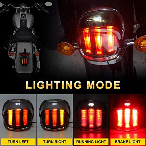 COWONE 5-3/4 okrugla LED prednja svjetla od 5,75 inča crna sa zadnjim svjetlom kompatibilnim sa motociklima
