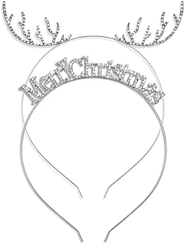 Božić Headbands Božić Reindeer Antler Hairbands za Žene Crystal Sretan Božić Hair Hoop svečani hair Accessory pokloni