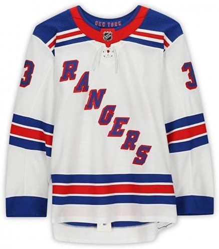 Phillip di Giuseppe Njujork Rangers Igra-rabljeni 33 Bijeli set 2 dres nošen tokom igara koje se igraju između 24. februara i 3.