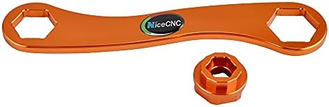 NICECNC narandžasta osovina Ključ Ključ & amp; prednja osovina Lock Matica vijak M20xp1.5 komplet kompatibilan sa KTM 250/350/450