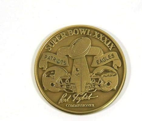 Highland Mint Super Bowl XXXIX brončana replika Flip Coin / 7500 - Fudbalske karte