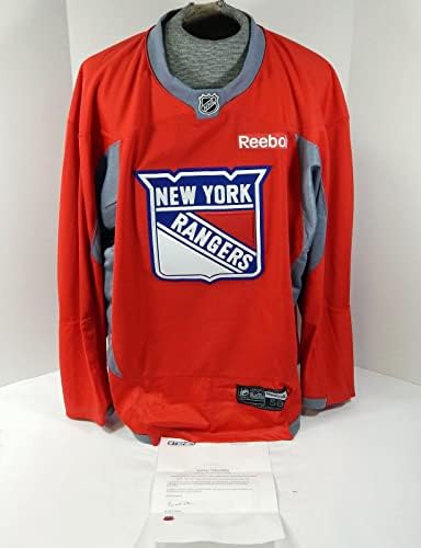 New York Rangers Igra Rabljena crvena vežba Dres Reebok NHL 58 DP29937 - Igra polovna NHL dresovi