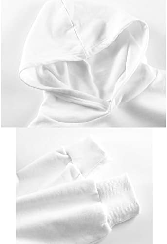 Klijavke dukseve maxi haljina za žene pulover bijela slatka runa udobna dugi duks dukseri dukseri džemper navijači