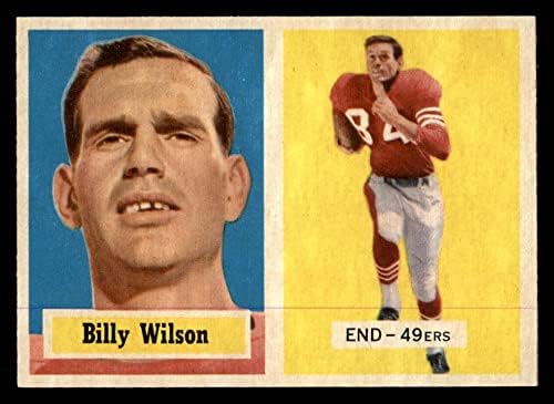 1957. topps 42 Billy Wilson San Francisco 49ers NM 49ers San Jose St