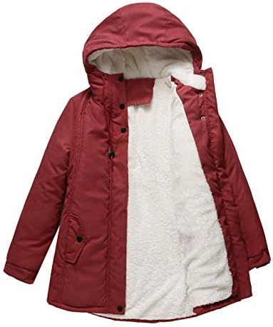 Zgodna žena zimska zgušnjavana obložena topla jakna odjeća Vjetrootporni vodootporni kaput s kaputom sa kaputima