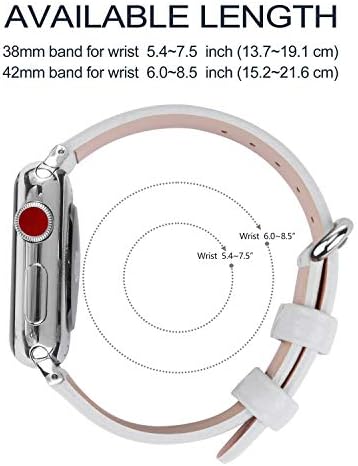 Kompatibilan sa Apple Watch-om - 38 mm / 40mm / 41mm kožna narukvica od kože sa kopčama i adapterima od nehrđajućeg čelika - rukom